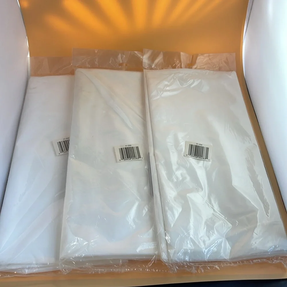 Plastic Tablecloth 54” x 108” Set of 3